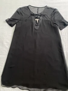 BCBGeneration Women’s Dress Short Sleeve Black Small Knee Longth Pre Owned - Picture 1 of 10