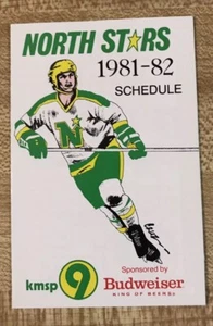 1981-82 Minnesota North Stars Hockey Spielplan - Bild 1 von 2