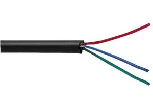 Cavo 7-1-3A 3-Core Non Schermato, 0.055mm² (7/0.1mm), Nero, 25m - MP002314 - Foto 1 di 1