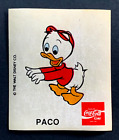 Autocollant Disney Coca-Cola années 70 #04 PACO The Walt Disney PÉRU vintage vintage promo