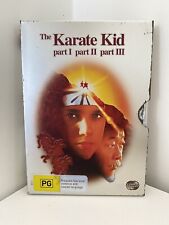 The Karate Kid Part I, II, III  Metal Slip Case DVD FREE POST 