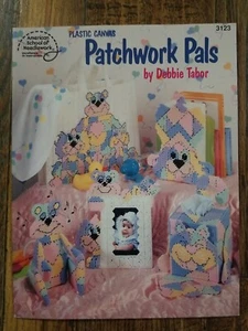 Patchwork Pals Nursery Cat Dog Tote Tissue Box Plastic Canvas Patterns ASN 3123 - Picture 1 of 2