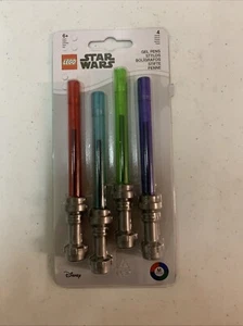 Disney Lego STAR WARS LIGHTSABER Gel Pen Set of 4 Model #52875 BRAND NEW/SEALED! - Picture 1 of 2