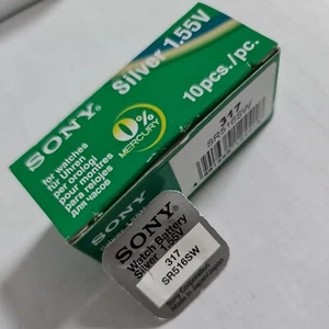 1x SONY 317 v317 Pila Botón Reloj Batería 317 SR516SW SR62 Óxido de Plata SEMILLA OZENA - Imagen 1 de 6