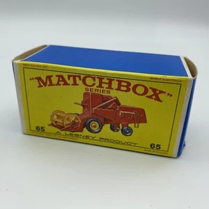 Vintage Matchbox Lesney Claas Combine Harvester #65 EMPTY BOX ONLY - Picture 1 of 5