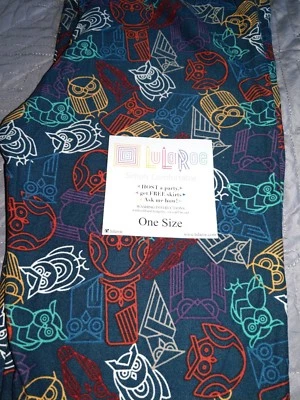 LuLaRoe OS CORUJAS!! Leggings tamanho único unicórnio HTF - Imagem 1 de 3