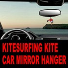 Pocket Kites - Kitesurfing Kite 3D Car Mirror Hanger (accessory, gadget, gift)