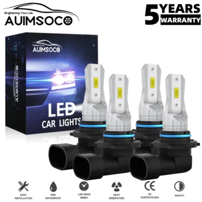 For Cadillac Eldorado 1992-2002 Coupe 2-Door LED Headlight High Low Beam 4x - Image 1 of 4