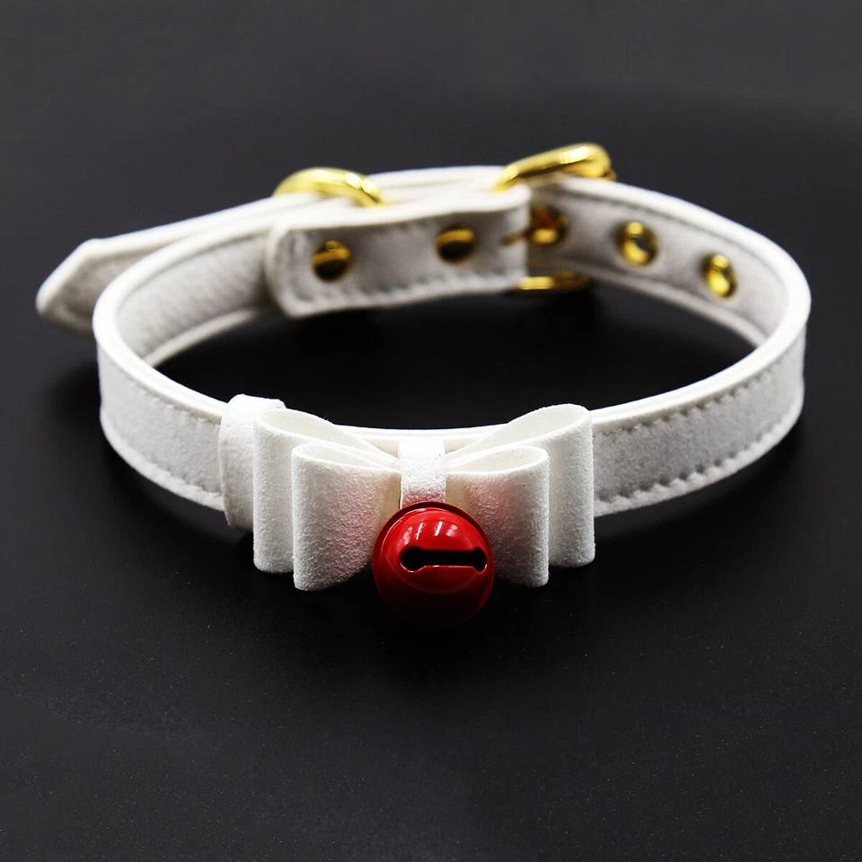 Mujeres Cuero PU Gargantilla Cuello Campana Punk Gótico Hebilla Collar Collar Cuello Anillo Foto 1 de 1