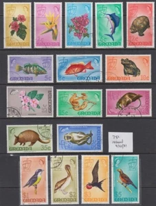 GRENADA 1968 DEFIN SHORT SET (x17) USED (ID:799/D64308) - Picture 1 of 1