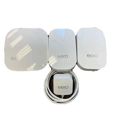 Eero Pro B010001 2nd Generation Mesh Router With Two (2) Eero beacons - Image 1 of 3