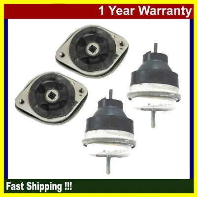 Juego de 4 piezas de montaje de motor y transmisión para Audi A4 A6 Quattro 2,8 L 3,0 L Foto 1 de 4