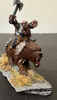 Warhammer/Dwarf Reaper Warlord Thorvald Clawhelm Bear R Foto 1 de 3