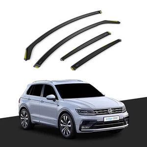 SUV VW TIGUAN MK2 2016-En adelante 5 puertas deflectores de viento 4 piezas teñidos - Imagen 1 de 10