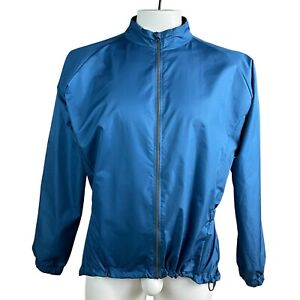 Trek Cycling Full Zip Vented Jacket Reflective Windbreaker Lightweight  Large