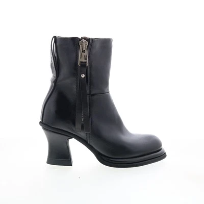 Botas de vestir informales A.S. 98 Nelle para mujer de cuero negro con cremallera Foto 1 de 4