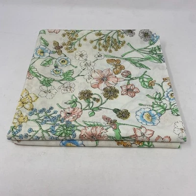 Vtg Springmaid SET of 2 Pillowcases King Floral Percale Made In USA 19.5 x 38.5 - Image 1 of 4