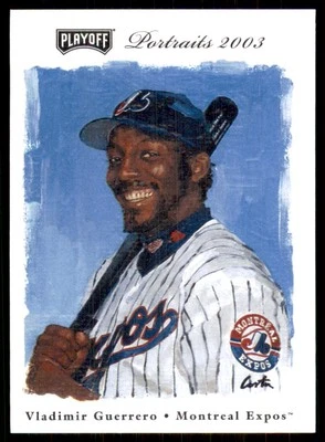 Retratos de playoffs 2003 #1 Vladimir Guerrero Montreal Expos Foto 1 de 2