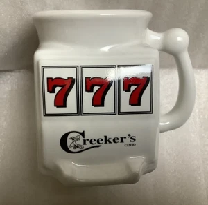 Creeker’s Casino Cripple Creek Colorado Heavy Ceramic Square Slot Mug - Picture 1 of 7