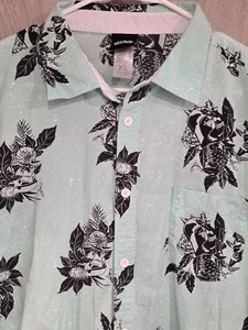 STAR WARS Hawaiian Shirt Men's XL 100% Cotton Multicolor Short Sleeve - Picture 1 of 8