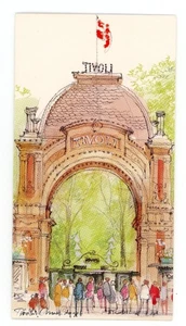 Greeting Card Repro Copenhagen Painting by Danish Artist Mads Stage - Picture 1 of 4