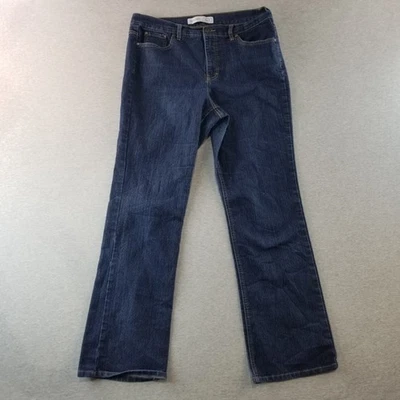 Jaclyn Smith Jeans Women's Sz 12 Angel Fit Dark Wash Normcore Cute Comfy Nice Foto 1 de 4