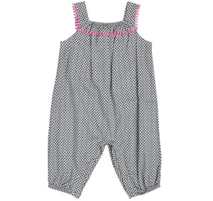 Petit Confection Girls' Bohemian Playsuit Gray - Picture 1 of 4
