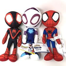 Spidey And His Amazing Friends Ghost Spider, Spiderman, Miles Morales Plush