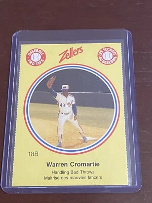 Warren Cromartie Zellers Baseball Pro Tips 18B - Image 1 of 2