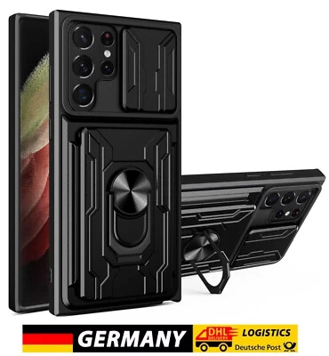 Funda protectora de móvil resistente con anillo exterior blindada Case Cover Samsung S22 Ultra Foto 1 de 4