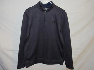 Under Armour Storm Men's 1/4 Zip Navy Blue Loose Fit Golf Sweatshirt Size M - Picture 1 of 4