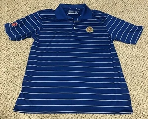 NICE Cutter & Buck CB DryTec 2011 PGA Championship Atlanta Blue Striped Polo Lg - Picture 1 of 5