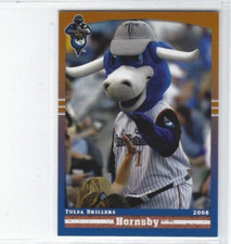2008 Tulsa Drillers (Double A-Colorado Rockies) Hornsby (mascot)