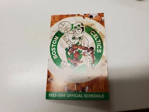 RS20 Boston Celtics 1993/94 NBA Basketball Pocket Schedule - Bank of Boston - Picture 1 of 2