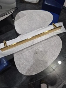 Gebürstetes Gold, Matt Schwarz oder Öl Rub Bronze Set (2) Handtuchhalter 18" oder 24" - Bild 1 von 4