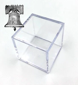 1 Golf Ball Holder Display Square Case BCW 2x2x2 Stackable Cube Stand Protector - Picture 1 of 5