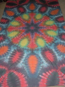 Tie-Dye Twin Sheet Tapestry : 63" x 100" - Picture 1 of 3