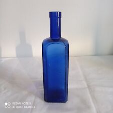 ancienne bouteille flacon pharmacie PAUTAUBERGE PARIS bleu cobalt