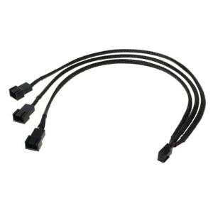 12V 30CM 3Pin Fan PWM 1 to 3 Way Power Supply Extension Cable Y Splitter Port PC