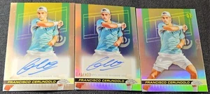 2024 Topps Chrome Tennis 1st Auto /499 Refractor Francisco Cerundolo Rookie #105 - Picture 1 of 2