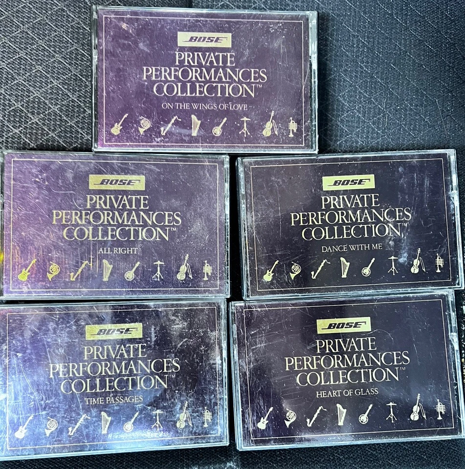 Винтажный Bose частные выступления коллекции лот из 5 кассет ленты - Изображение 1 из 2