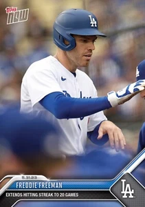 2023 TOPPS NOW MLB CARD LOS ANGELES DODGERS FREDDIE FREEMAN #371 STREAK TO 20 - Picture 1 of 1