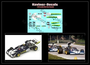 1/32 Scale Decals for F1 Surtees TS14 from 1973 - Picture 1 of 2