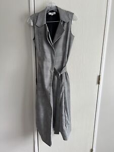 Jason Wu Collection Sleeveless Wrap Midi Dress Black And White Plaid Size 2