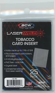 (25) Tabakkarten Insert Sleeves (LaserWeld) BCW NEU - Bild 1 von 2