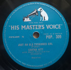 Eartha Kitt - Just An Old-Fashioned Girl - His Master's Voice POP. 309 - UK 1957
