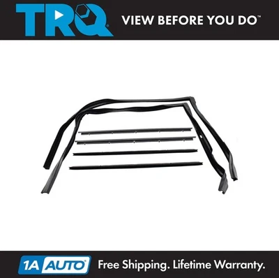 TRQ Door Window Belt Weatherstrip Kit Fits 82-94 Chevrolet GMC 91-94 Oldsmobile - Image 1 of 4