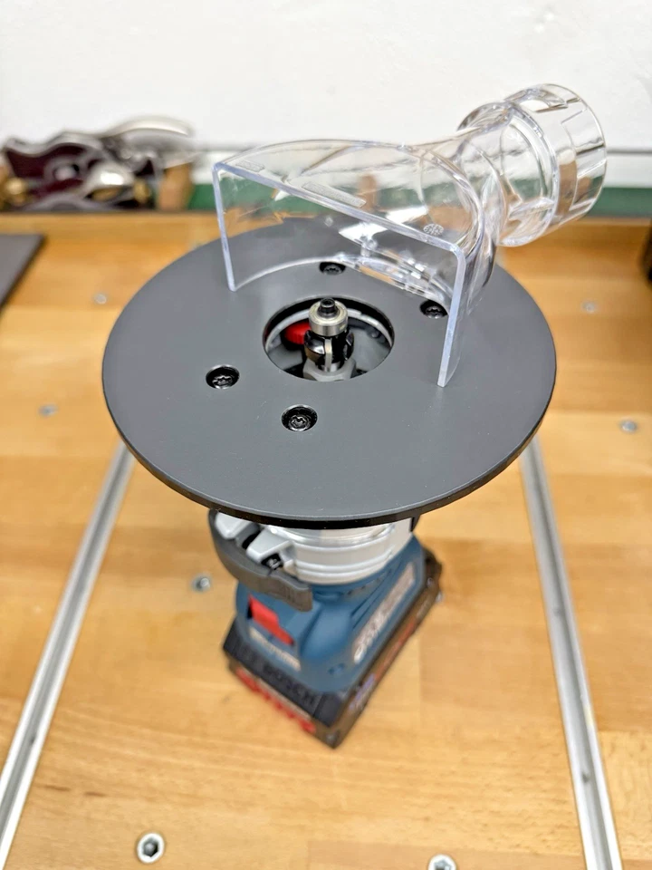 Bosch GKF 18V-8 Floor Plate Skid Plate Outsole Milling Plate from HPL, Round!!! - Image 1 of 4