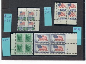 US  4 Plate Blocks 1208,1094,1049,1338 MNH FREE MOUNTS & SHIPPING Priced to sell - Picture 1 of 1