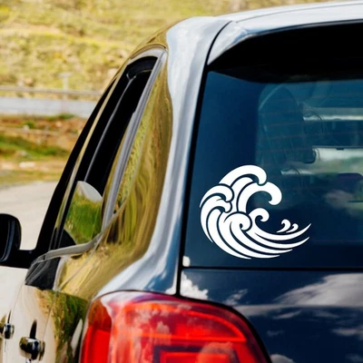 Calcomanía de vinilo Waves Ocean Wave pegatina coche camión ventana computadora portátil playa vida Foto 1 de 4